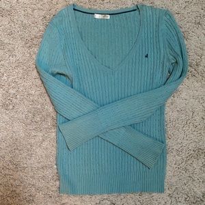 Old navy teal v neck sweater